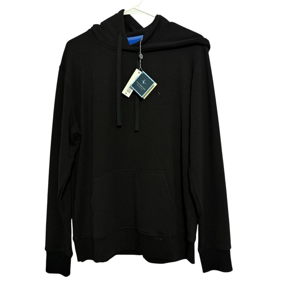 Tailorbyrd Black Fleece Hoodie Sweatshirt Kangaroo Pocket Men’s Size Medium
